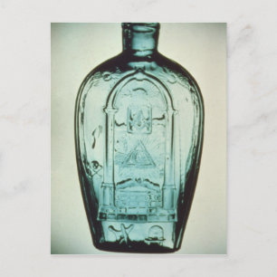 Vorm-opgeblazen vrijmetselaars- fles briefkaart