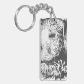 Vorm: Rechthoek (dubbelzijdig) Sleutelhanger (Voorkant Links)