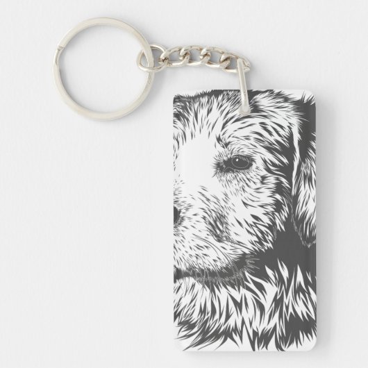 Vorm: Rechthoek (dubbelzijdig) Sleutelhanger (Voorkant)