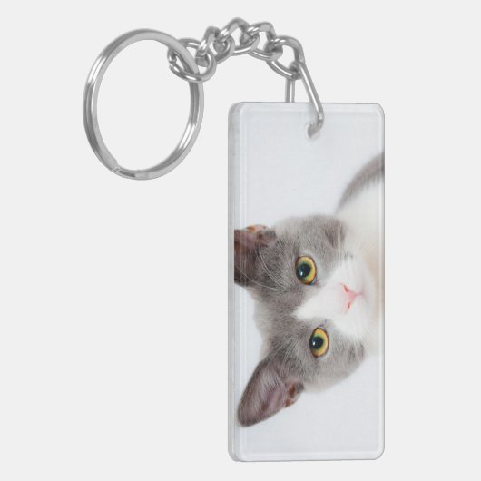 Vorm: Rechthoek (dubbelzijdig) Sleutelhanger (Voorkant Links)