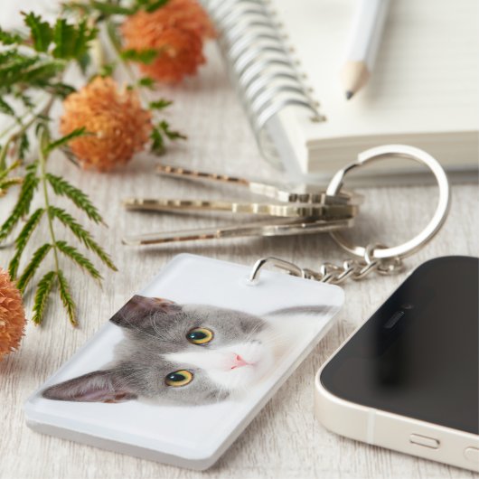 Vorm: Rechthoek (dubbelzijdig) Sleutelhanger (Voorkant Rechts)