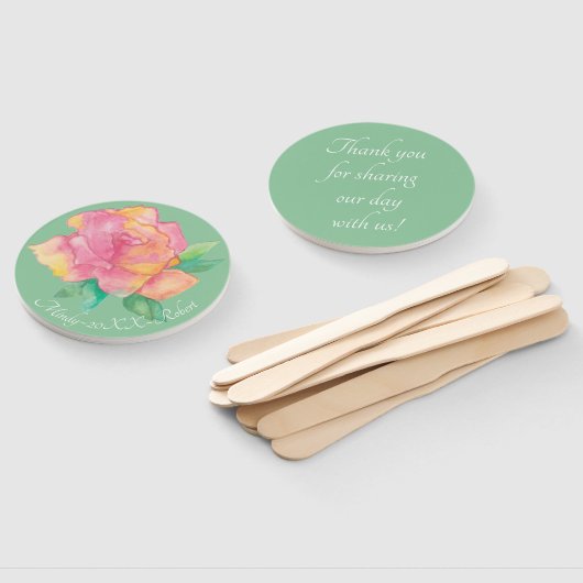 Vorm: Ronde handventilator "roze ventilator" Handwaaier (Niet-gemonteerd)