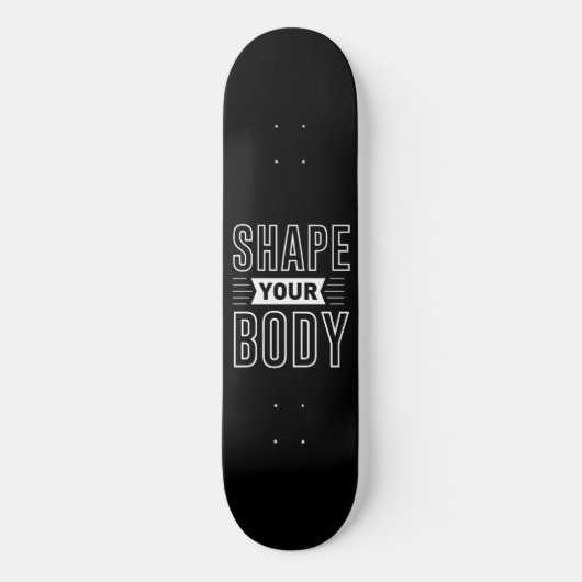 VORM UW LICHAAM PERSOONLIJK SKATEBOARD (Voorkant)