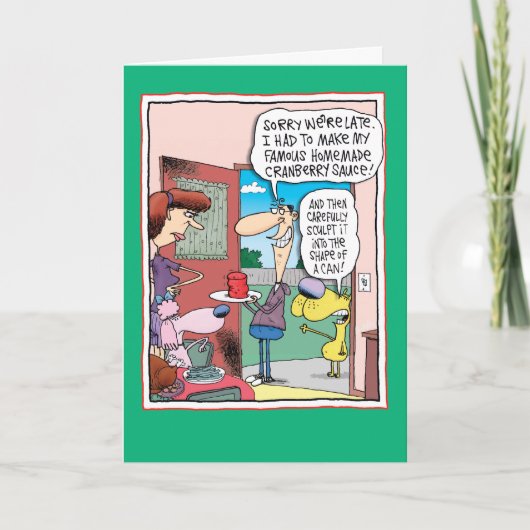 Vorm van een blik grappige kaart (Voorkant)