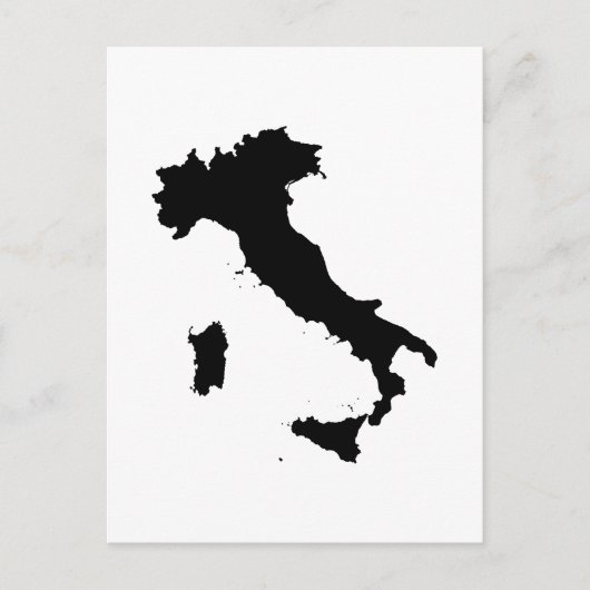 Vorm van Italië Briefkaart (Voorkant)