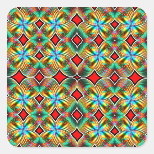 Vorm: vierkante stickers Maak aangepaste stickers  (Voorkant)