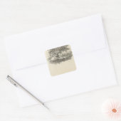 Vorm waarin William Penn Vierkante Sticker (Envelop)