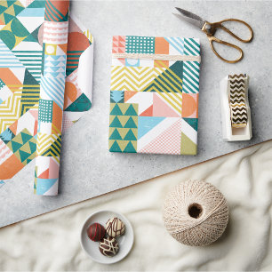Vorm Wereld Patroon Cadeaupapier