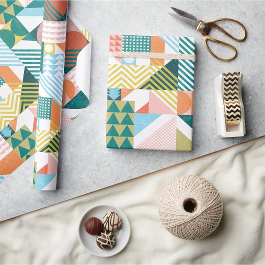 Vorm Wereld Patroon Cadeaupapier