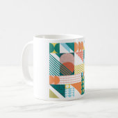 Vorm Wereld Patroon Koffiemok (Voorkant links)