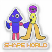 Vorm Wereld Sticker (Voorkant)
