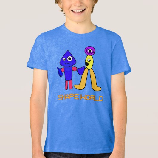 Vorm Wereld Tri-Blend Shirt (Voorkant)