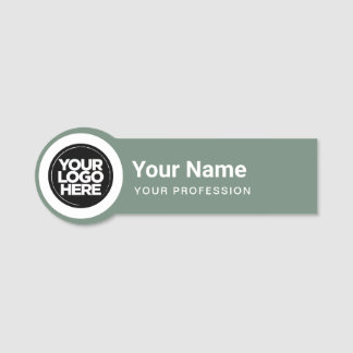 Vormde Pin Name Tag Business Logo van werknemer