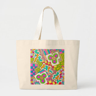 Vormen Amoeben en Patronen Grote Tote Bag