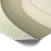 Vormen curven in neutralen met kopieerruimte poster (Hoek)