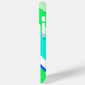 Vormen en cirkels in groen en blauw Case-Mate iPhone case (Achterkant / Links)