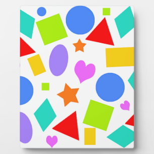 Vormen en kleuren fotoplaat