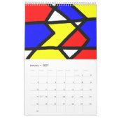 Vormen en kleuren kalender (Jan 2027)