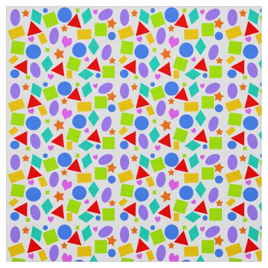 Vormen en kleuren stof (Swatch)