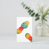 Vormen en kleuren visitekaartje (Staand voorkant)