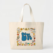 Vormen en symbolen van LOVE 70's Grote Tote Bag (Voorkant)