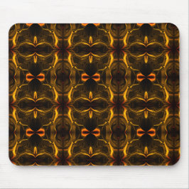 Vormen, 'gouden slagen zweven' over donkere achter muismat