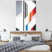 Vormen in beweging canvas afdruk (Insitu (Slaapkamer))