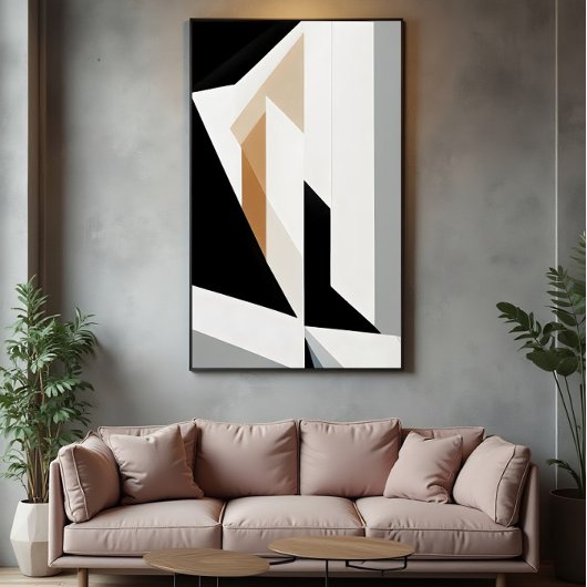 Vormen in evenwicht canvas afdruk