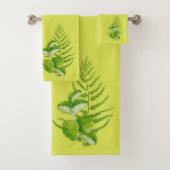 Vormen in Groen op een Reeks van de Handdoek (Insitu)