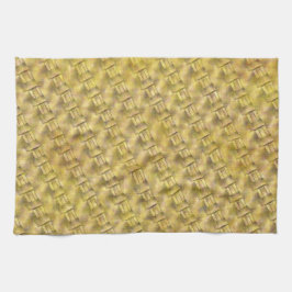 Vormen in lichtbruin, verouderd of boogvormig effe theedoek