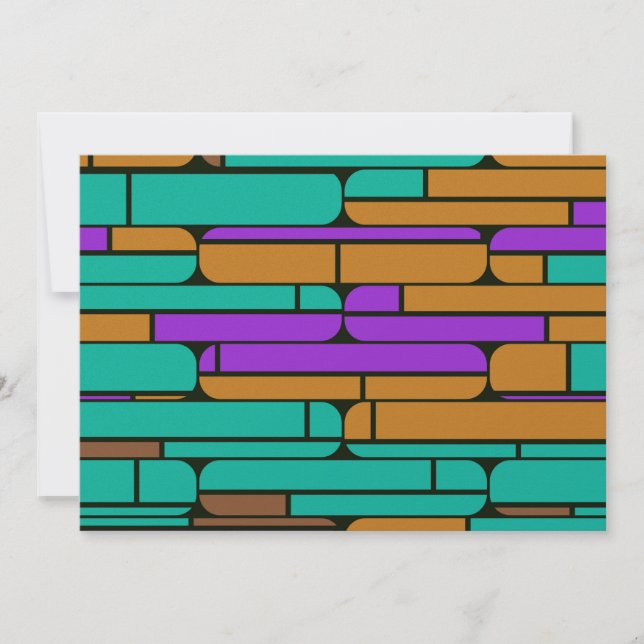 Vormen in retro kleuren (Voorkant)