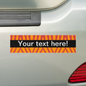 Vormen in retro kleuren bumpersticker (Op auto)