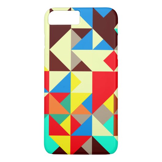 Vormen in retro kleuren Case-Mate iPhone case (Achterkant)
