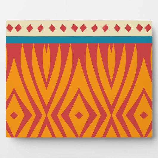 Vormen in retro kleuren fotoplaat (Voorkant)