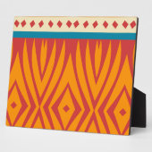 Vormen in retro kleuren fotoplaat (Zijkant)