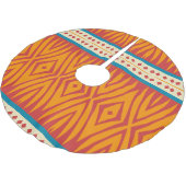 Vormen in retro kleuren kerstboom rok (Gekanteld)