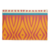 Vormen in retro kleuren kussensloop (Achterkant)