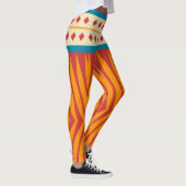 Vormen in retro kleuren leggings (Rechts)