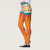 Vormen in retro kleuren leggings (Links)