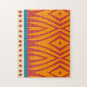 Vormen in retro kleuren legpuzzel (Verticaal)