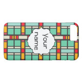 Vormen in retro kleuren patroon Case-Mate iPhone case (Achterkant (Horizontaal))