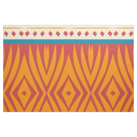 Vormen in retro kleuren stof (Yard (91,4 cm))