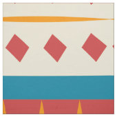Vormen in retro kleuren stof (Swatch)