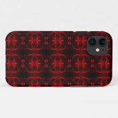 Vormen in rood zwevend op zwarte achtergrond Case-Mate iPhone case (Achterkant (horizontaal))