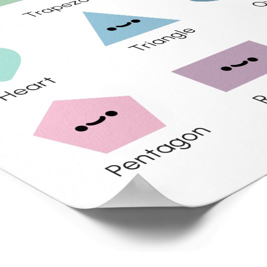 Vormen leren poster (Hoek)