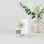 Vormen Lines Geometric Professional Trendy hallo Visitekaartje (Staand voorkant)