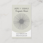 Vormen Lines Geometric Professional Trendy hallo Visitekaartje (Achterkant)