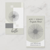 Vormen Lines Geometric Professional Trendy hallo Visitekaartje (Voorkant / Achterkant)