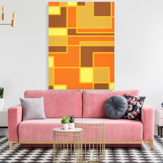 Vormen maken afdrukken op vormcanvas (Insitu (Woonkamer))