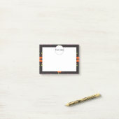 Vormen op een zwarte achtergrond, 54rt post-it® notes (Op bureau)
